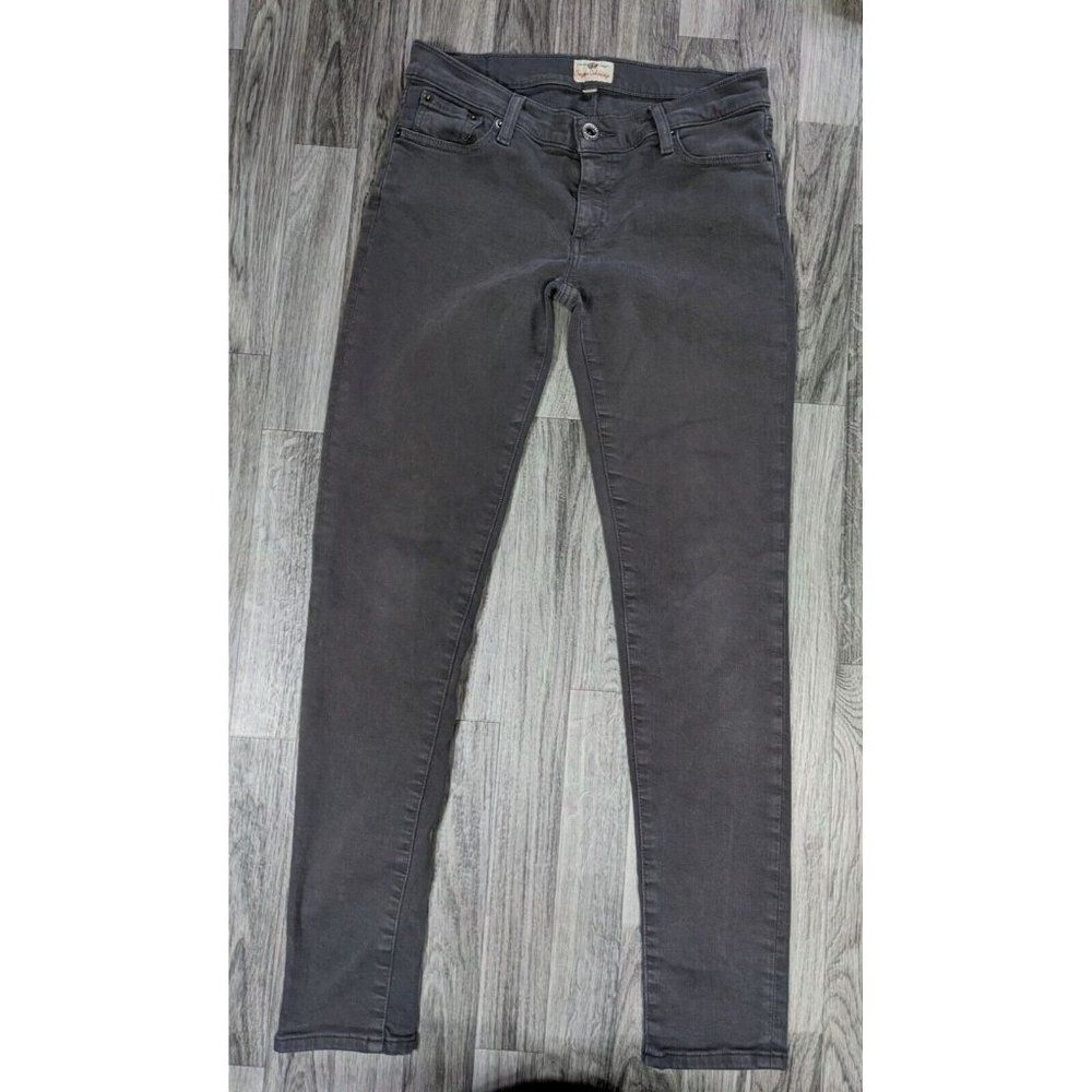 Fossil WomensโSize 27 Super Skinny Vintage Greyโ Denim Jeans